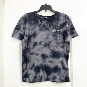 Fifth Sun black/gray tie dye print Introvert short sleeve t-shirt